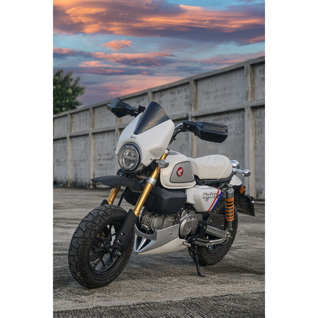 ハンドルバー 保護ガード 黒 ホンダ Z125 モンキー125 2018-2026対応