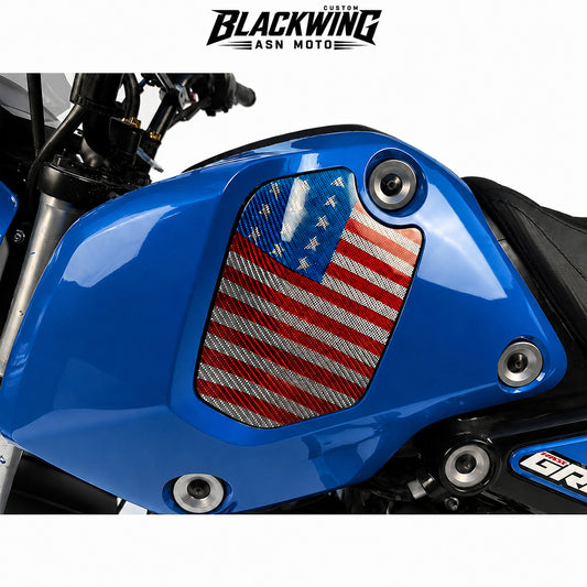 Set 5 Front Fender / Headlight Cover / Rear Cover / Side Frame / Under Fairing Blue For Honda Grom 125 2021 - 2024