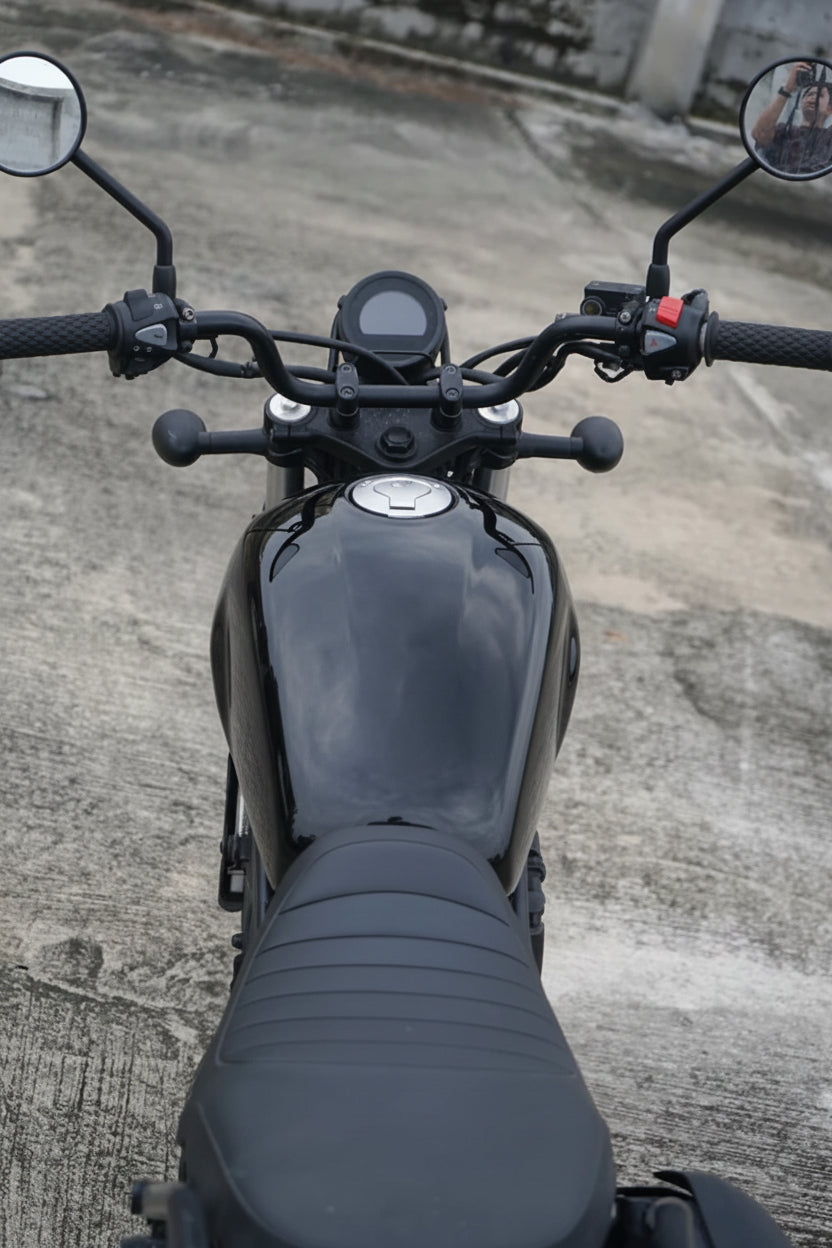 COVER FUEL OIL TANK GLOSS BLACK V.7 FIT FOR HONDA SCL CL 300 500 2023-2025