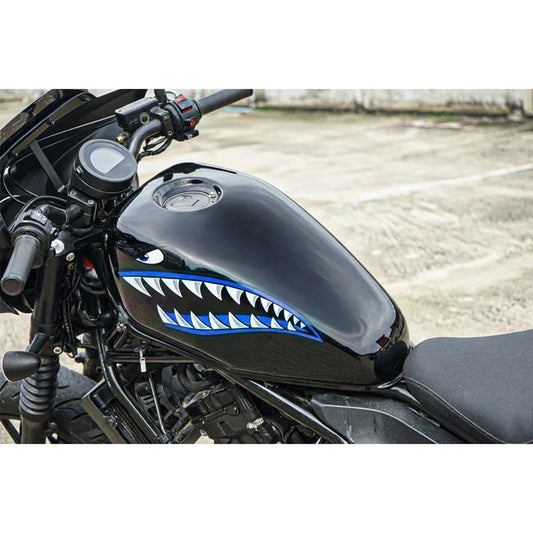 Cover Fuel Oil Tank Black Shark Pattern For HONDA REBEL CMX 300&500 2017-2026
