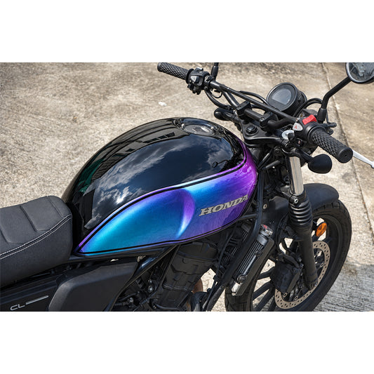 ครอบถังน้ำมันเชื้อเพลิง ลาย Black/Purple Effect V.21 สำหรับ Honda SCL CL 300 500 ปี 2023-2026