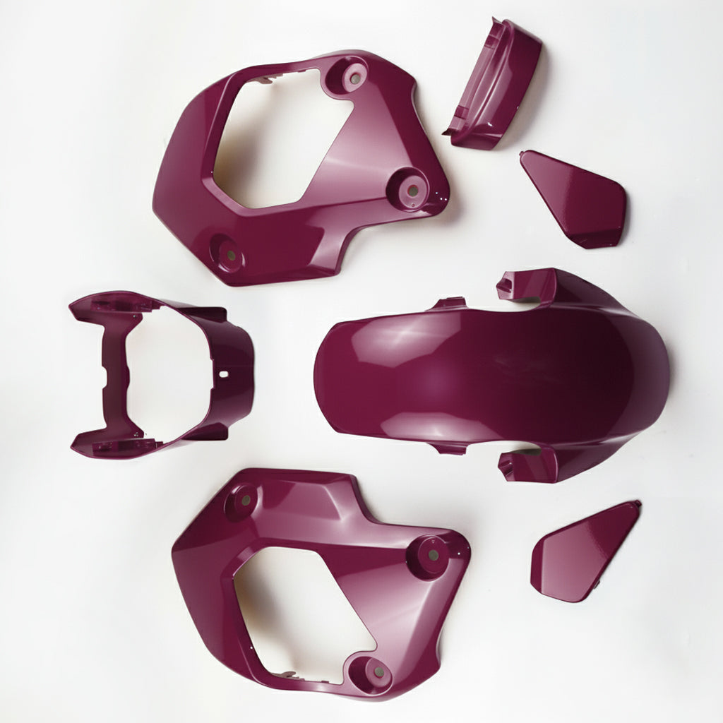 BORDEAUX RED PLASTIC PANEL FAIRING & UNDER FAIRING HONDA NEW GROM 125 2021-2024