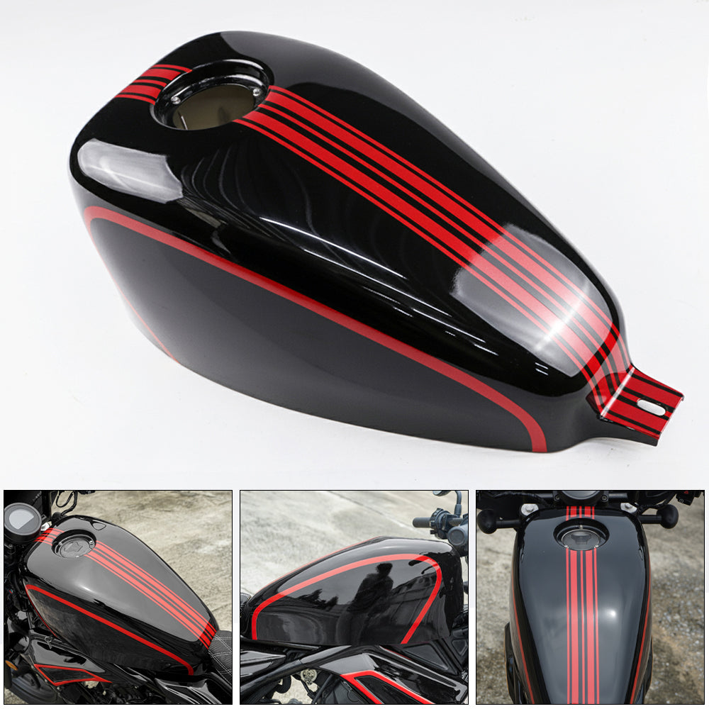 ฝาครอบถังน้ำมัน Gloss Black V.11 สำหรับ Honda Rebel CMX 300&500 ปี 2017-2026