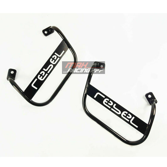 SIDE SADDLE BAG SUPPORT CARRY RACK TWIN FIT HONDA REBEL CMX 300 500 2017-2025