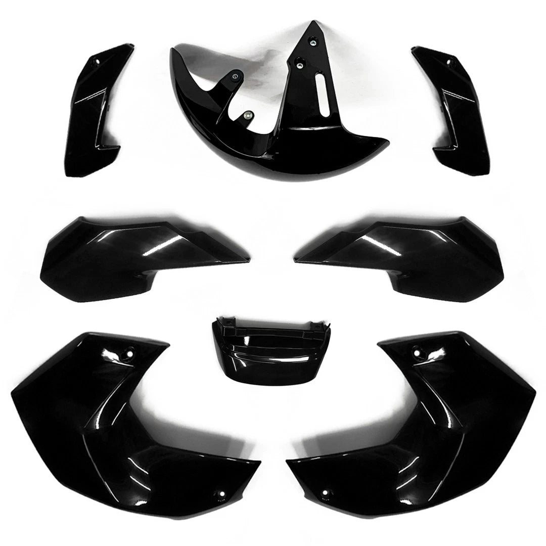8Pc Body Panels Frame Body Black For Honda Grom 125 2025 - 2026