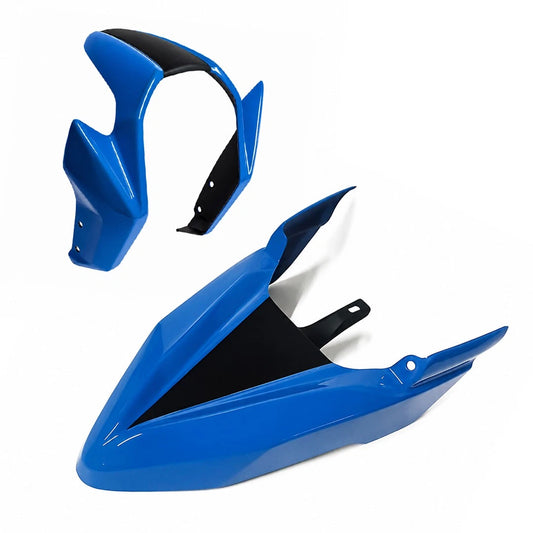 2Pc Front Fender Motard Mud Guard Fairing Blue For Honda Grom 125 2021 - 2026