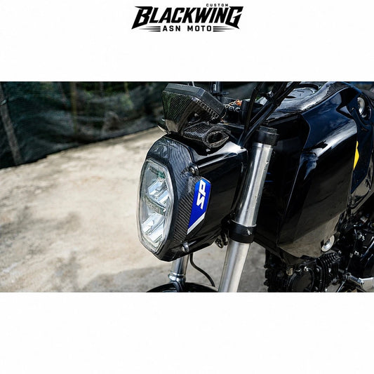 Black 7Pc Body Pastel Panels Frame Body For Honda Grom 125 2021-2024
