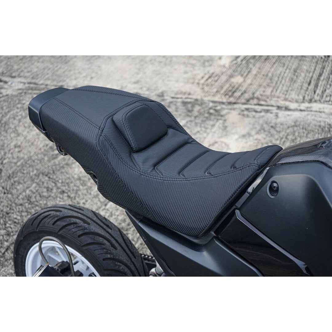 Replacement Dual Seat Carbon Stitch Black V.23 Fit For Honda Grom 125 2021-2026