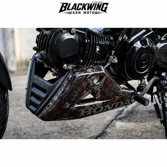 Belly Pan Under Fairing Cover Forged Carbon Fiber For Honda Grom 2021-2026
