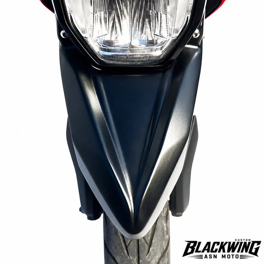 ホンダ グロム125 2025-2026用 モタードフロントフェンダー フェアリングガードカバー ブラック