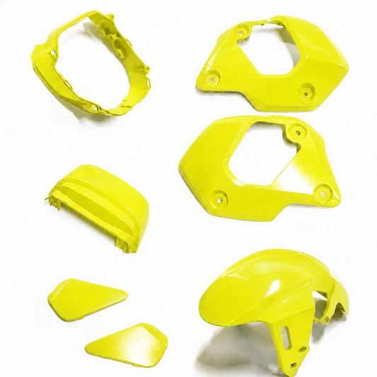 Yellow 7Pc Body Pastel Panels Frame Body For Honda Grom 125 2021-2024