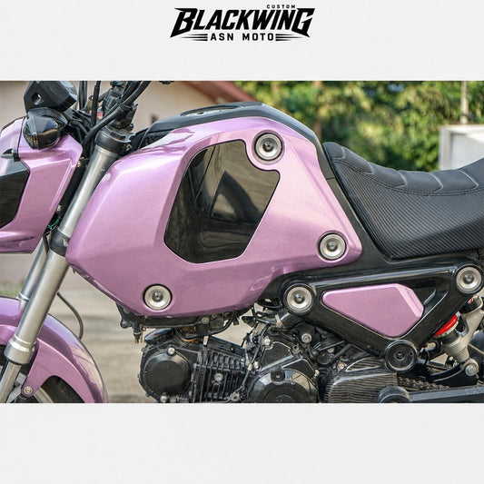 Set 6 Front Fender / Headlight Cover / Rear Cover / Under Fairing / Body Frame Pink For Honda Grom 125 2021 - 2024