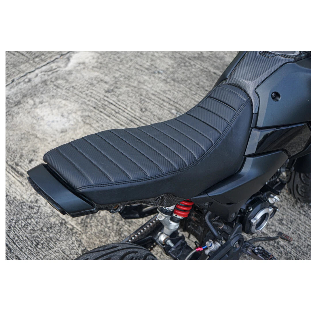 Replacement Dual Seat Carbon Stitch Black V.24 Fit For Honda Grom 125 2021-2026