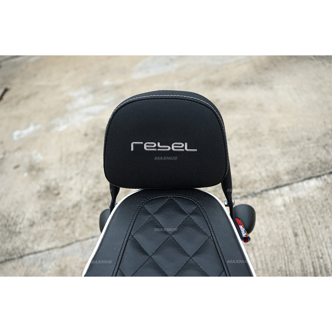 REAR BACKREST FOR PASSENGER STEEL BLACK SISSY BAR SEAT FOR HONDA REBEL CMX 1100 2021-2025