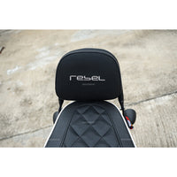 REAR BACKREST FOR PASSENGER STEEL BLACK SISSY BAR SEAT FOR HONDA REBEL CMX 1100 2021-2025