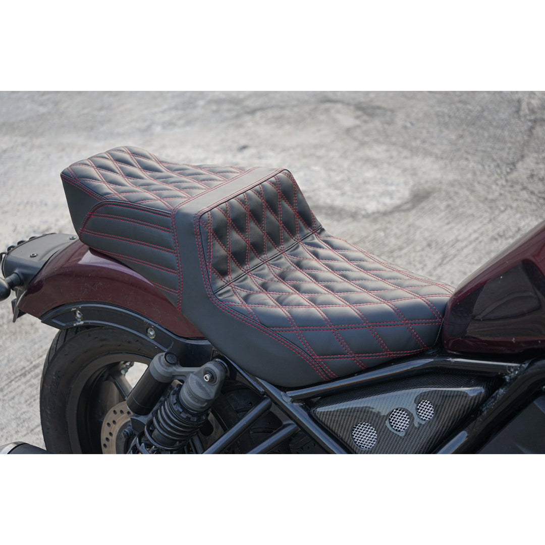 SEAT DOUBLE SADDLE DUAL DRIVER SEATS PAD CUSHION V.16 FOR HONDA REBEL CMX 1100 2021-2025