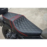 SEAT DOUBLE SADDLE DUAL DRIVER SEATS PAD CUSHION V.6 FOR HONDA REBEL CMX 300&500 2017-2025