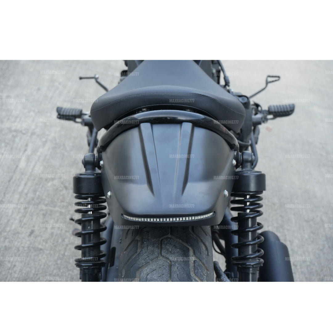 REAR FENDER FAIRING MUD GUARD LED BLACK FOR HONDA REBEL CMX 300&500 2017-2025