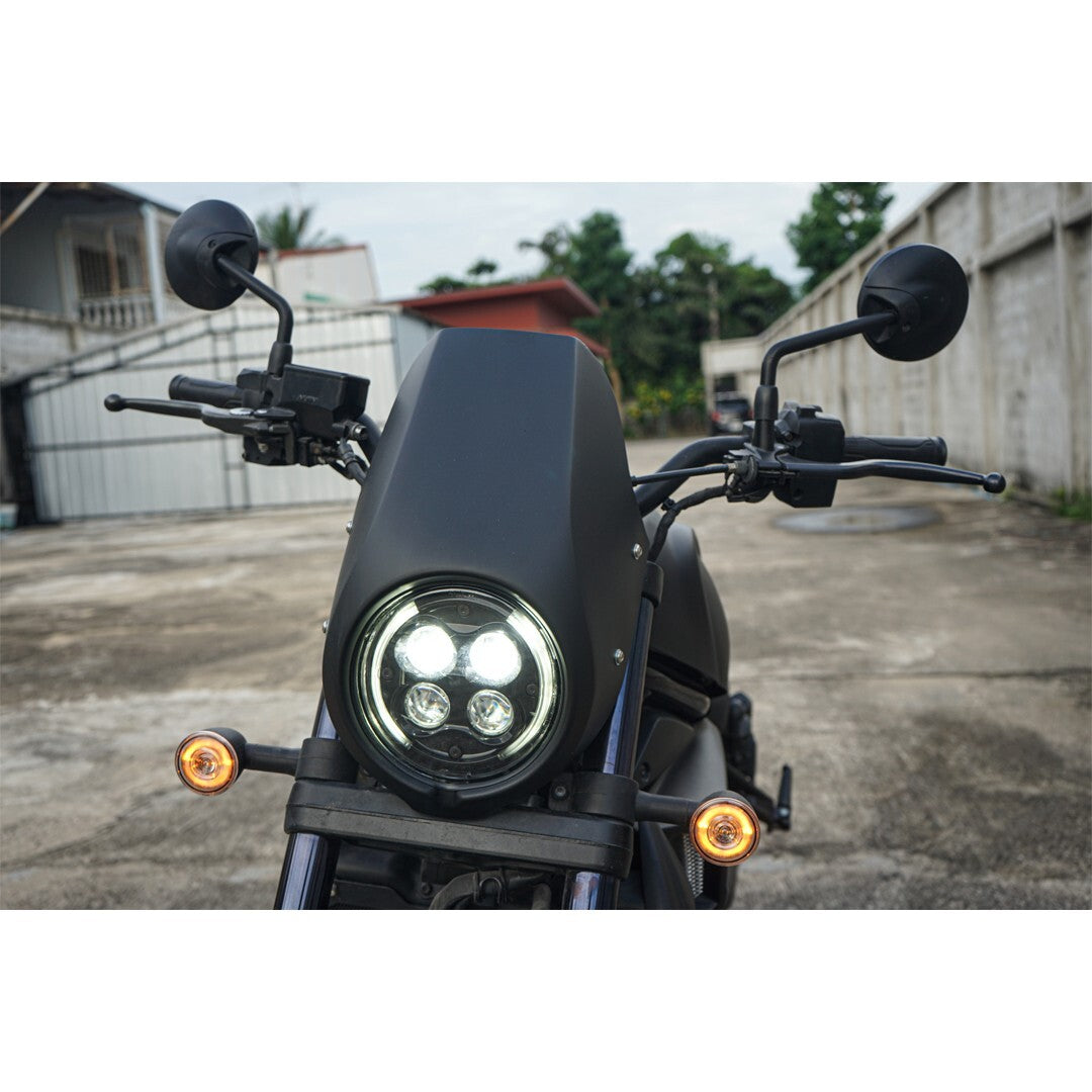 ชุดแฟริ่งใต้เครื่องพร้อมกันล้ม สีดำด้าน / สีดำเงา สำหรับ Honda Rebel CMX 1100 (ปี 2020-2024)