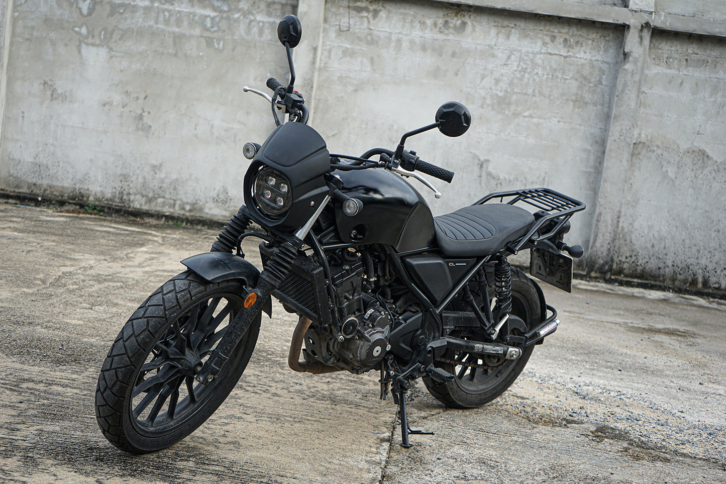 Black Front Windshield Headlight Cover for Honda CL SCL 300 (2023-2025)