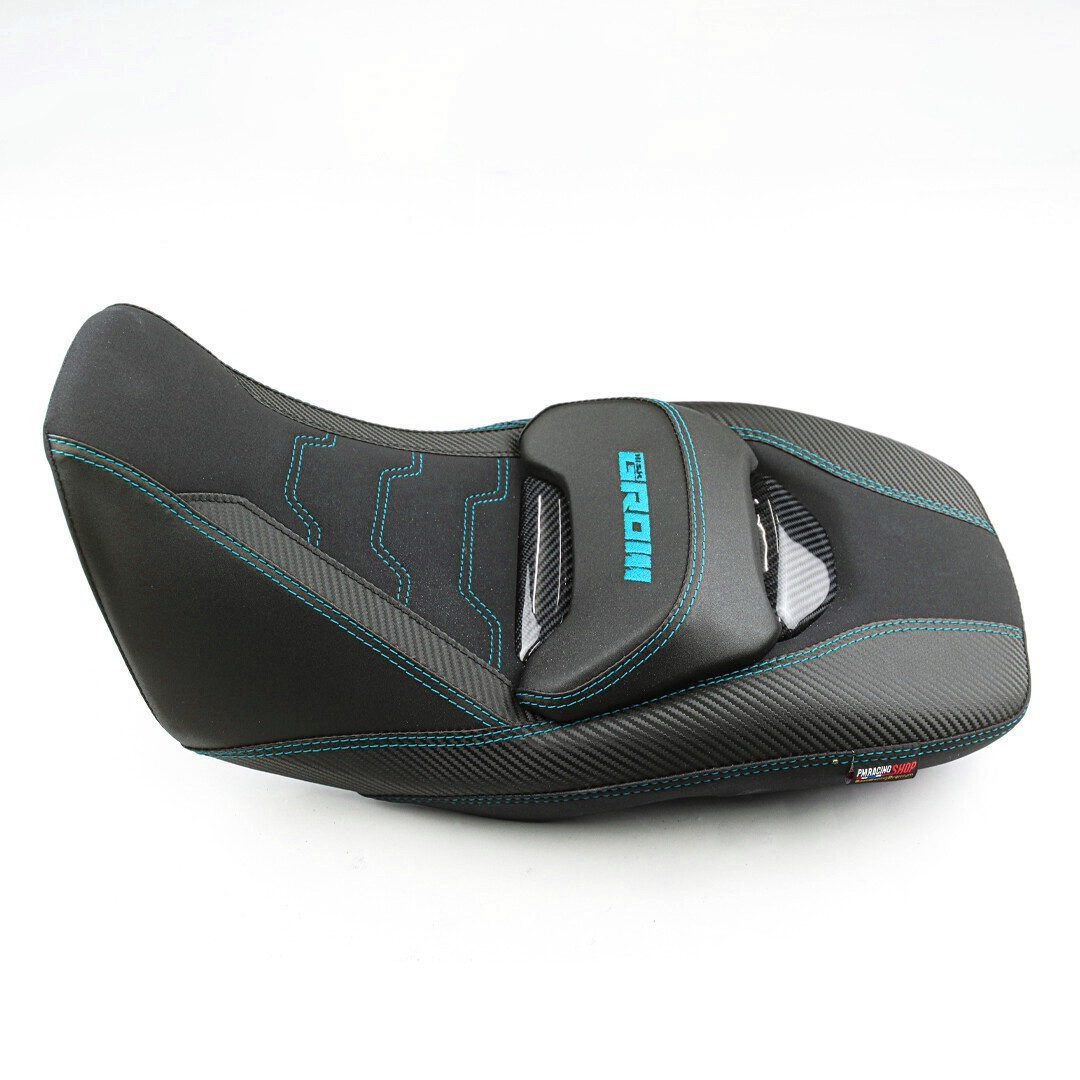REPLACEMENT DUAL CARBON SEAT STITCH BLACK FIT FOR HONDA GROM125 2021-2025