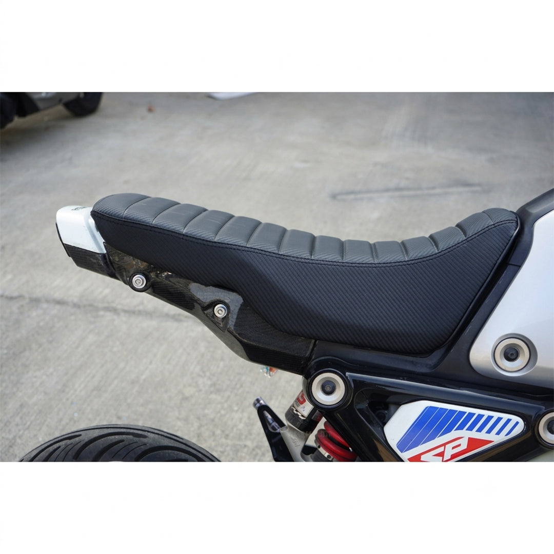 Replacement Dual Seat Carbon Stitch Black V.28 Fit For Honda Grom 125 2021-2026