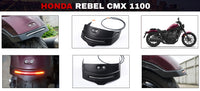 BLACK REAR TIDY FENDER ELIMINATOR LED FIT FOR HONDA REBEL CMX 1100 2021-2025