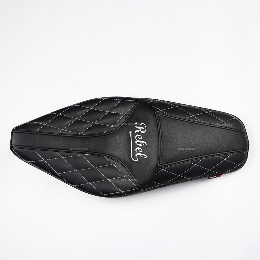 SEAT DOUBLE SADDLE DUAL DRIVER SEATS PAD CUSHION V.5 FOR HONDA REBEL CMX 300&500 2017-2025
