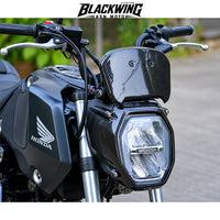 Set Of 2 Piece Frame Body Cover Side Upper Panel Carbon Fiber For Honda Grom 2021-2024
