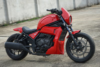 SHORT FRONT FENDER FAIRING MUD GUARD RED FOR HONDA REBEL CMX 1100 2021-2025