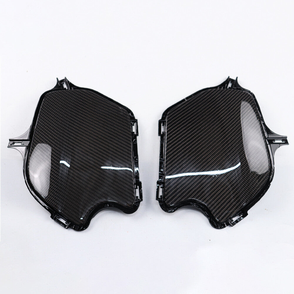 Set Of 4 Piece Frame Body Cover Side Upper Panel Carbon Fiber For Honda Grom 2021-2024