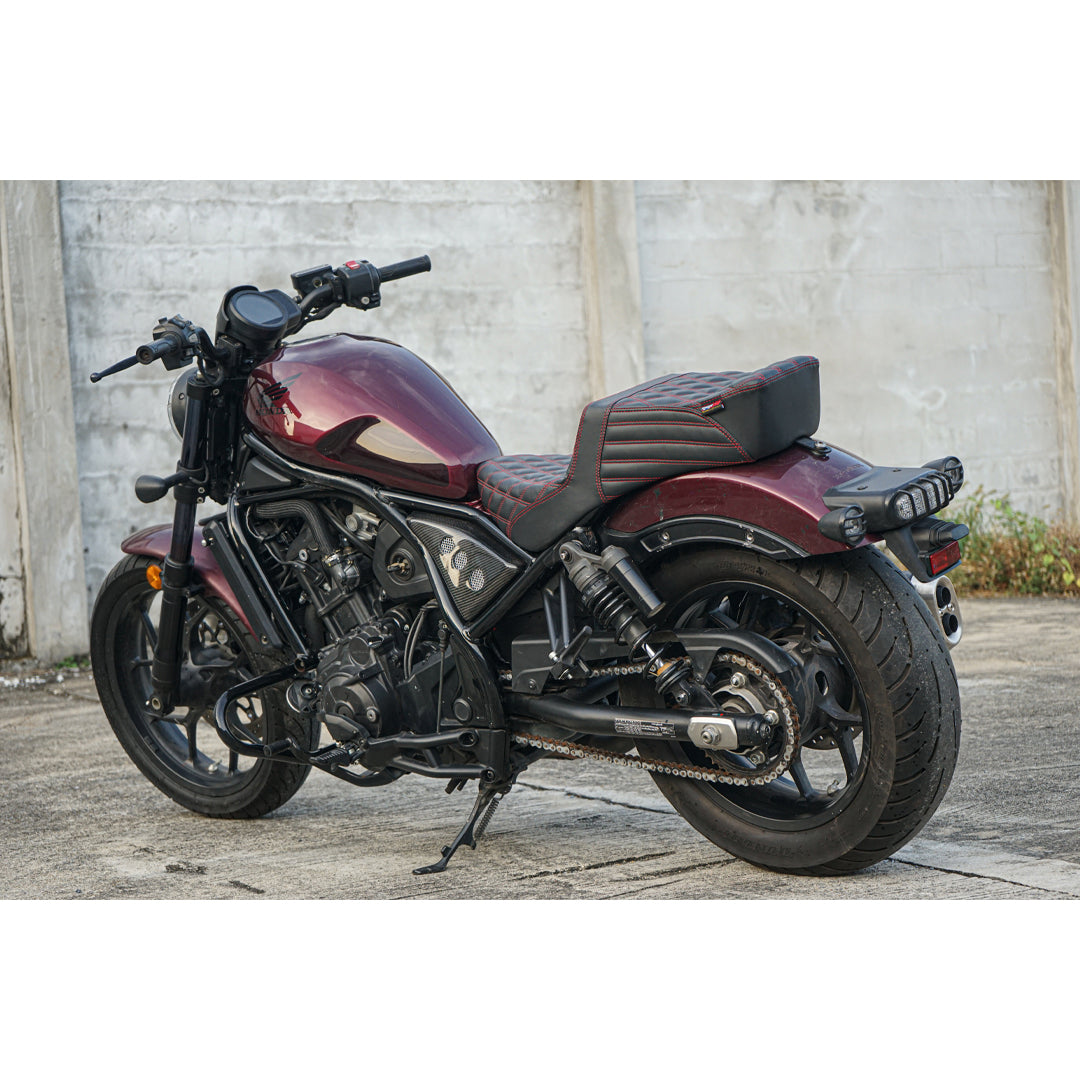 SEAT DOUBLE SADDLE DUAL DRIVER SEATS PAD CUSHION V.16 FOR HONDA REBEL CMX 1100 2021-2025