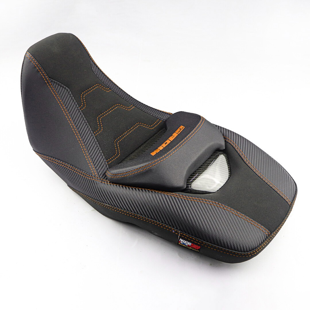 REPLACEMENT DUAL CARBON SEAT STITCH BLACK FIT FOR HONDA GROM125 2021-2025