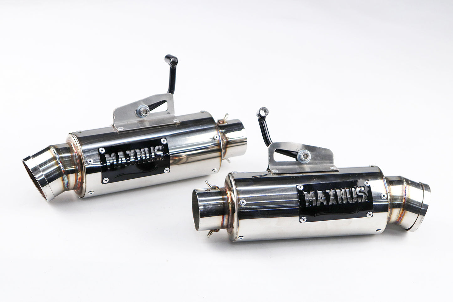 DUAL EXHAUST SYSTEM STAINLESS PIPE MUFFLER + LOGO FOR HONDA GROM 125 2021-2025