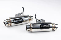 DUAL EXHAUST SYSTEM STAINLESS PIPE MUFFLER + LOGO FOR HONDA GROM 125 2021-2025