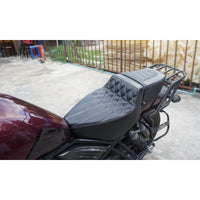 SEAT DOUBLE SADDLE DUAL DRIVER SEATS PAD CUSHION V.7 FOR HONDA REBEL CMX 1100 2021-2025