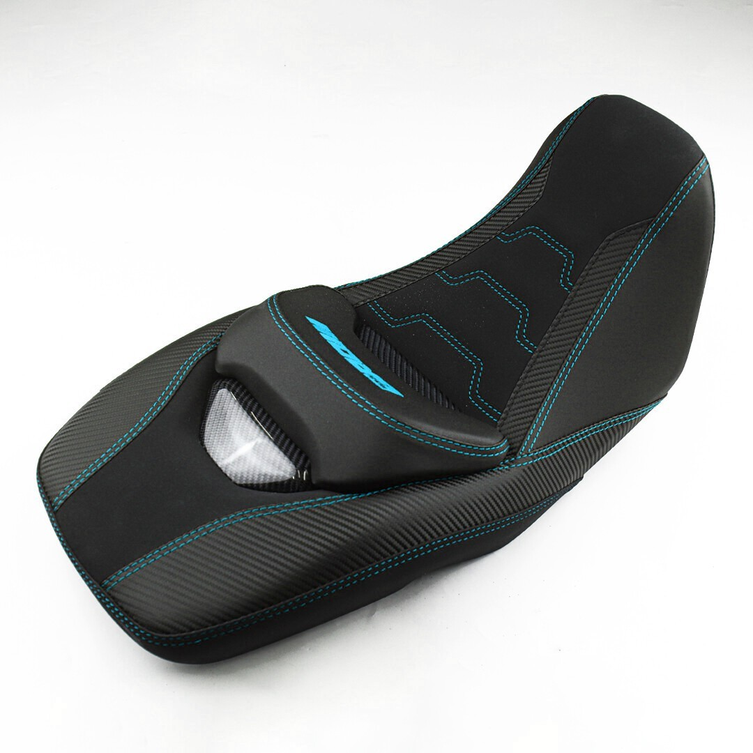 REPLACEMENT DUAL CARBON SEAT STITCH BLACK FIT FOR HONDA GROM125 2021-2025