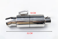 EXHAUST SYSTEM PIPE TIP MUFFLER LINK PIPE FOR HONDA GROM 125 2021-2025