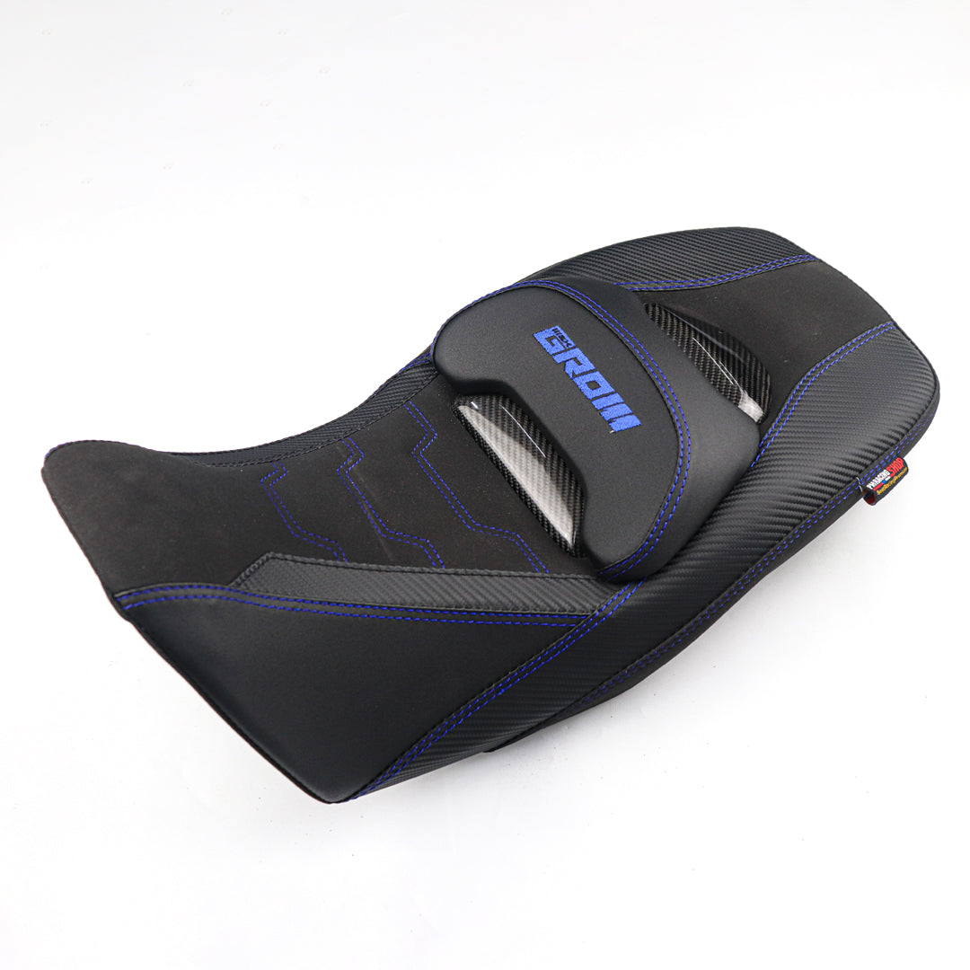 REPLACEMENT DUAL CARBON SEAT STITCH BLACK FIT FOR HONDA GROM125 2021-2025