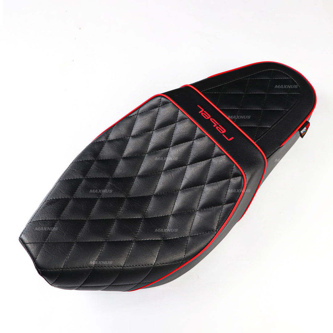 SEAT DOUBLE SADDLE DUAL DRIVER SEATS PAD CUSHION V.10 FOR HONDA REBEL CMX 1100 2021-2025