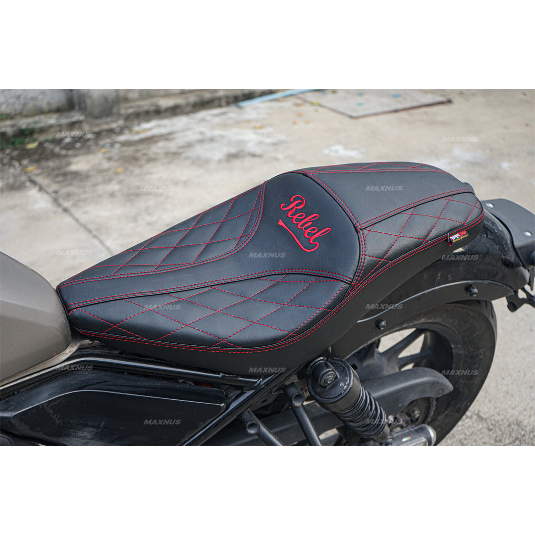 SEAT DOUBLE SADDLE DUAL DRIVER SEATS PAD CUSHION V.4 FOR HONDA REBEL CMX 300&500 2017-2025