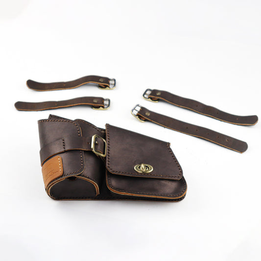 Multipurpose Leather Bag Brown  FIT FOR Honda CL SCL 300 500 2023-2025