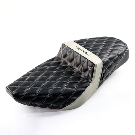 SEAT DOUBLE SADDLE DUAL DRIVER SEATS PAD CUSHION V.17 FOR HONDA REBEL CMX 300&500 2017-2025