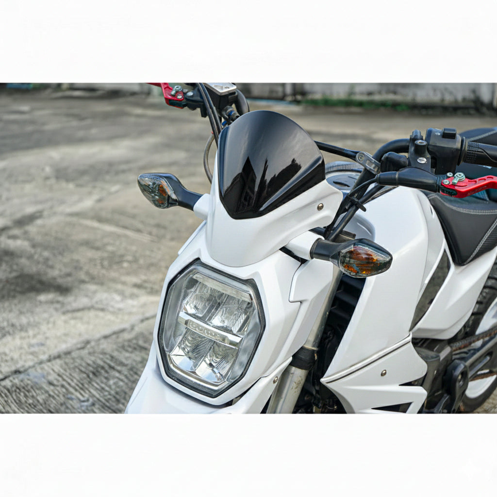 FRONT WINDSHIELD WINDSCREEN V.1 WHITE FOR HONDA GROM 125 2021-2024