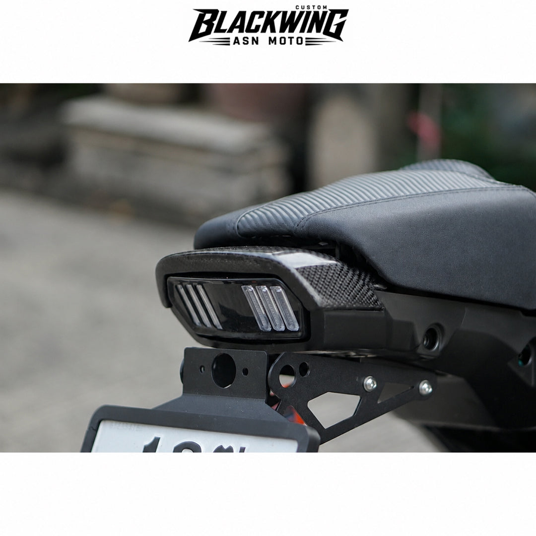 Set Of 2 Piece Frame Body Cover Side Upper Panel Carbon Fiber For Honda Grom 2021-2024