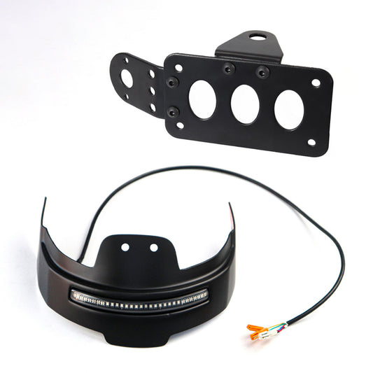 REAR TIDY FENDER ELIMINATOR LED + LICENSE PLATE FOR HONDA CMX REBEL 300&500 2017-2026