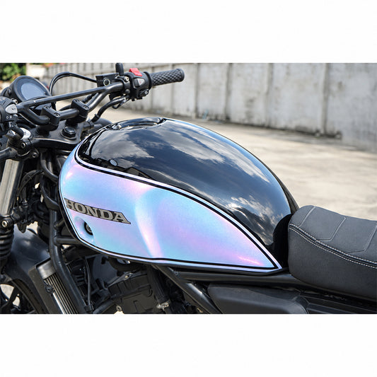 ครอบถังน้ำมันเชื้อเพลิง สีดำ/ชมพูมุก V.22 สำหรับ Honda SCL CL 300 500 2023-2026
