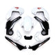 WHITE & BLACK FAIRING SET + DECALS FOR HONDA GROM MSX 125 2012-2015