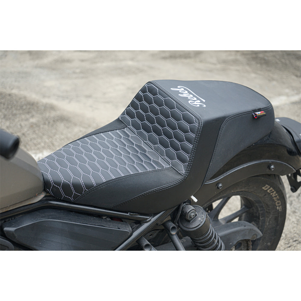 SEAT DOUBLE SADDLE DUAL DRIVER SEATS PAD CUSHION V.3 FOR HONDA REBEL CMX 300&500 2017-2025