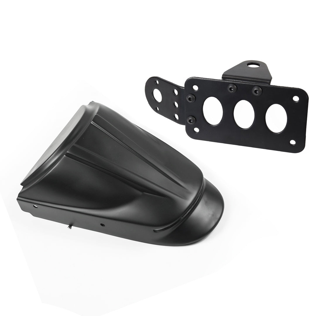 REAR FENDER FAIRING + LICENSE PLATE BLACK  FOR HONDA REBEL CMX 300&500 2017-2025